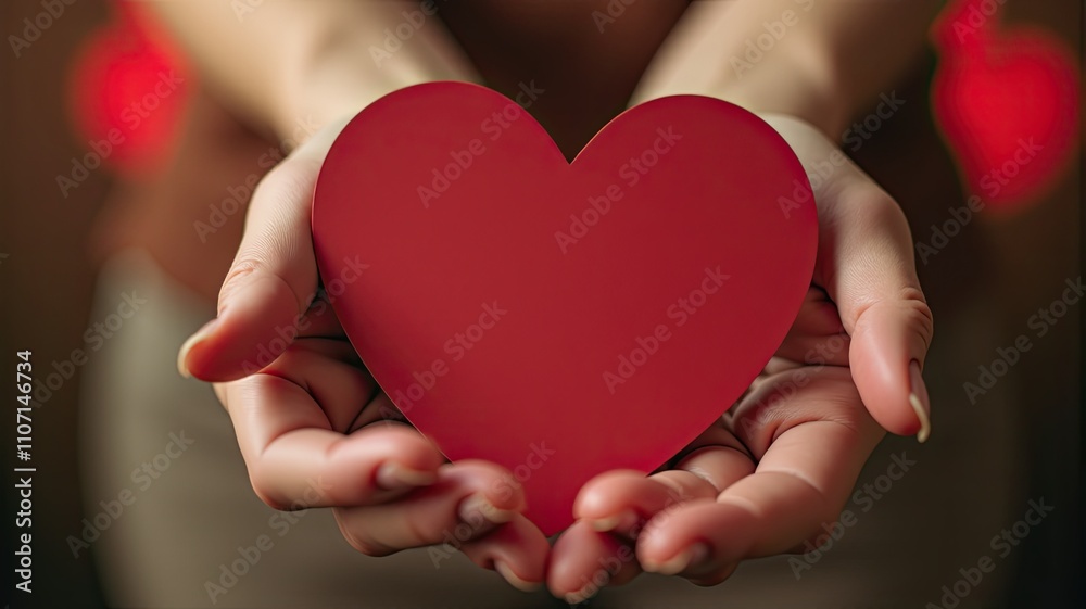 Hands holding a red heart symbolizing love and affection, perfect for Valentine's Day or romantic themes.
Hands holding a red heart symbolizing love and affection, perfect for Valentine's Day or romantic themes.