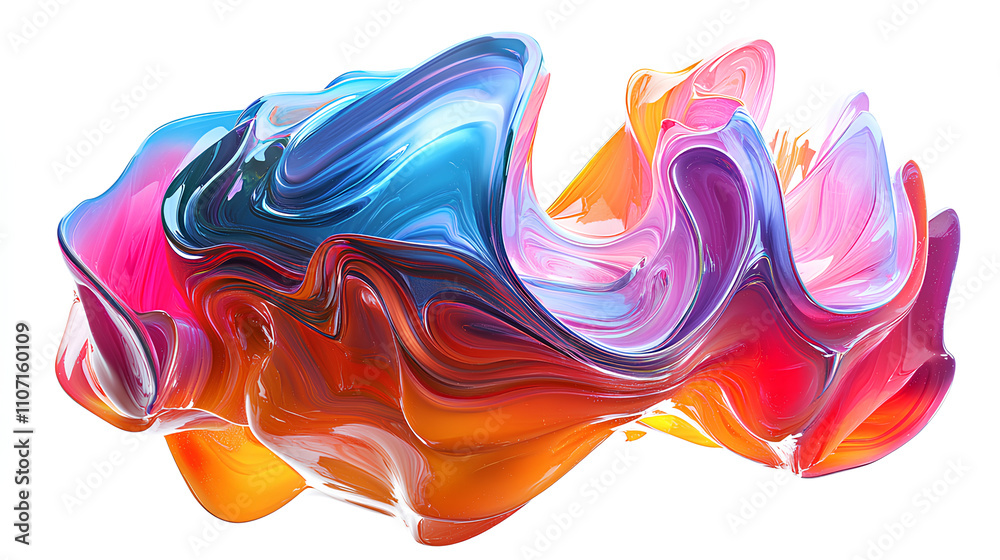 Obraz premium Abstract colorful shape