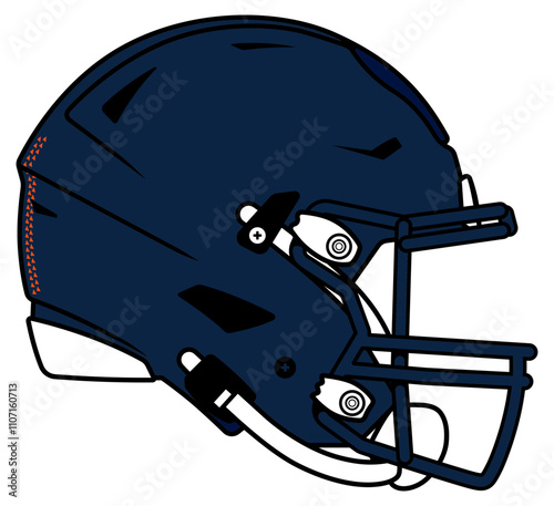 Dark blue modern helmet of the Denver Broncos American football team