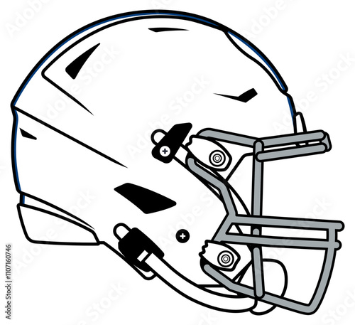 White modern helmet of the Indianapolis Colts American football team