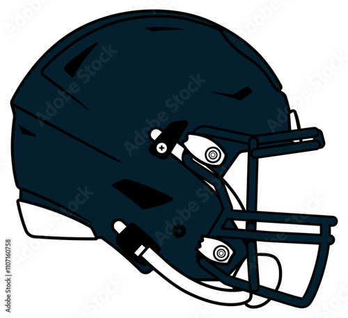 Dark blue modern helmet of the Houston Texans American football team