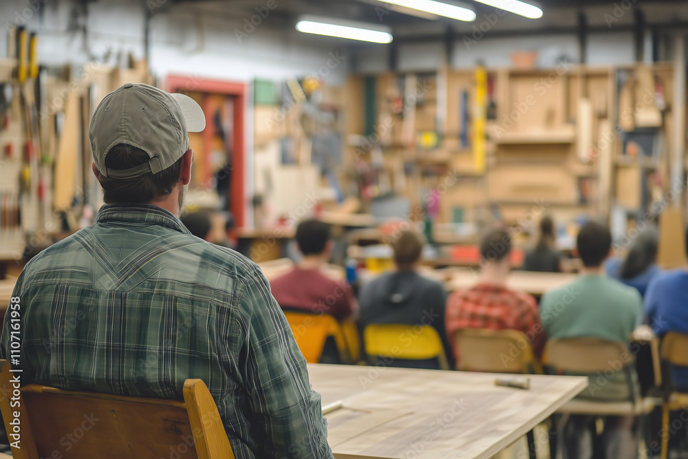 Vibrant woodworking classroom fosters creativity in aspiring artisans Vibrant woodworking classroom fosters creativity in aspiring artisans