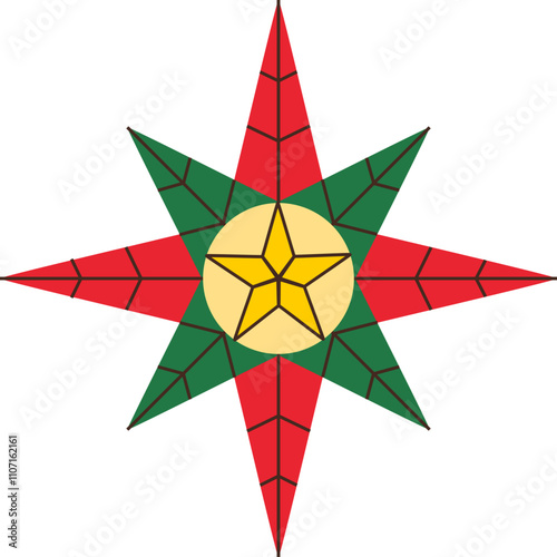 Christmas Star of Bethlehem - Philippine Parol Illustration
