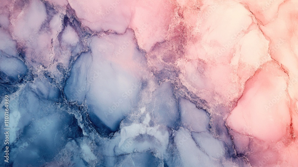 Abstract marble texture in soft pink and blue hues, creating a serene and calming visual experience. Abstract marble texture in soft pink and blue hues, creating a serene and calming visual experience.
