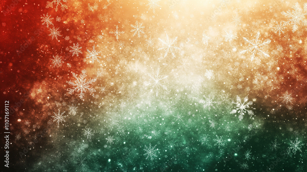 A festive Christmas-themed design featuring snowflakes, twinkling lights, and a soft gradient of red and green, creating a cheerful and holiday-inspired atmosphere. A festive Christmas-themed design featuring snowflakes, twinkling lights, and a soft gradient of red and green, creating a cheerful and holiday-inspired atmosphere.