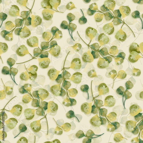 autumn pattern, leaves, fall, berries, forest, September, October, November, nature, watercolor, fun, subject, pastel, background, backdrop