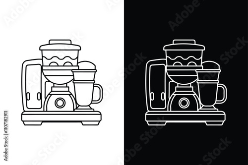 Juicer icon vector on White Background ,Vector Art Illustration on white background.