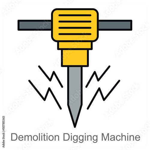 Demolition digging machine