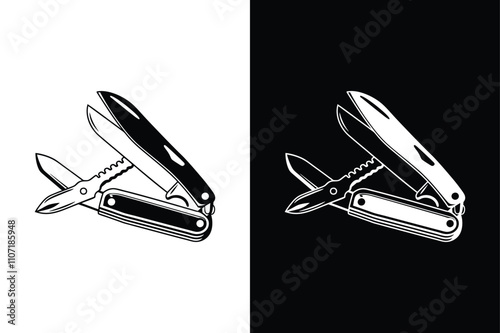 Knife icon design vector on White Background ,Vector Art Illustration on white background.