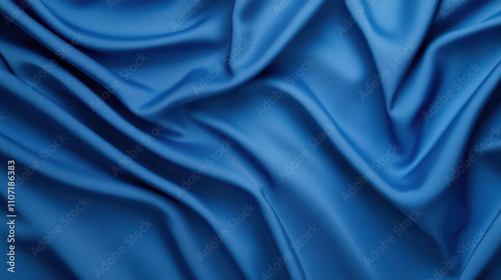Obraz premium Elegant Navy Blue Fabric for Curtains and Drapery