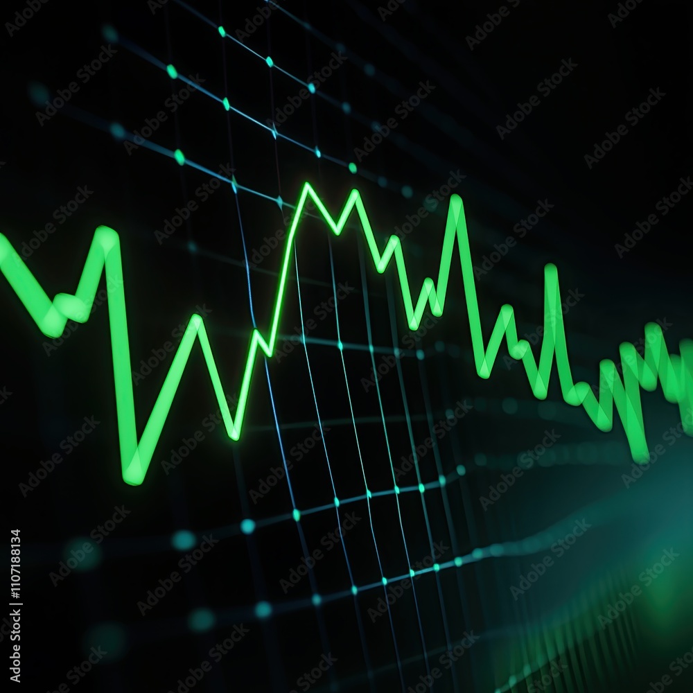 Stock Market Graph Showing Upward Trend Stock Market Graph Showing Upward Trend