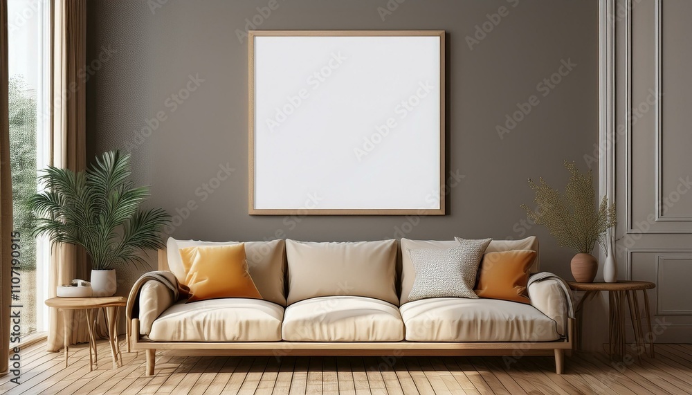 Modern Frame Mockup for Contemporary Art Modern Frame Mockup for Contemporary Art