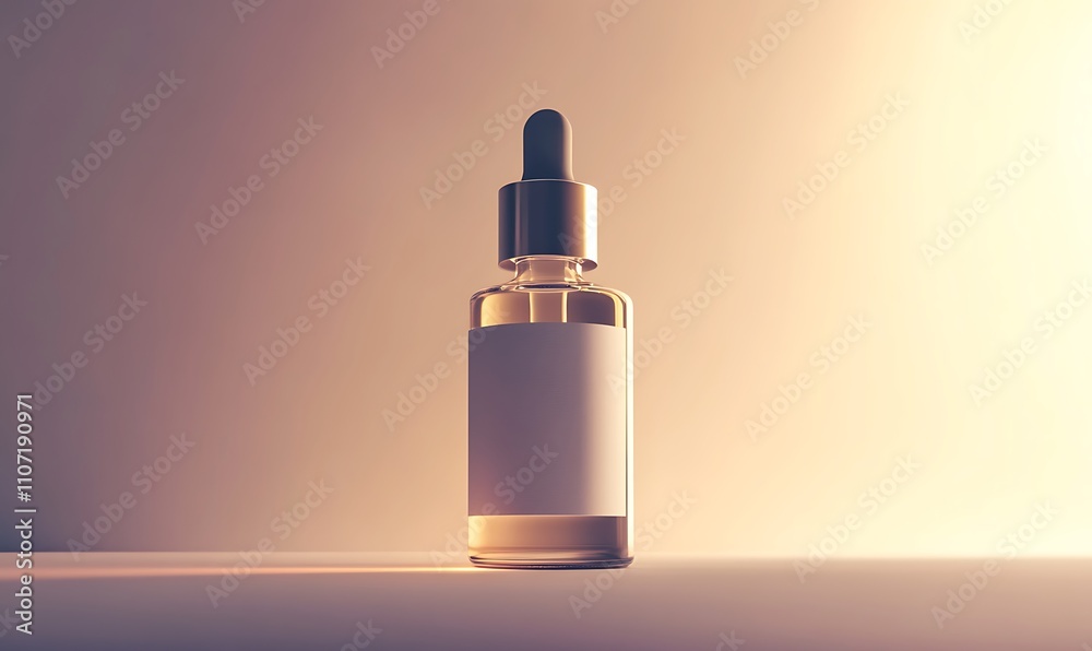 Glass Bottle With Dropper And Blank Label Glass Bottle With Dropper And Blank Label