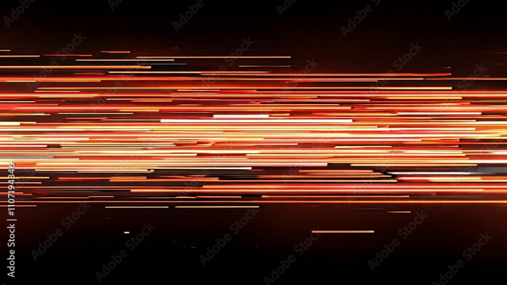 Abstract Background with Horizontal Light Streaks