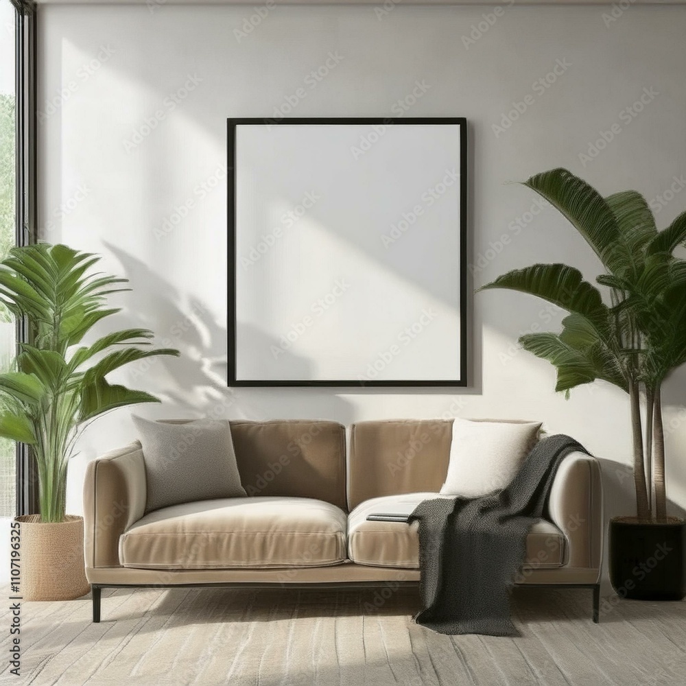 Elegant Frame Mockup for Artistic Interiors Elegant Frame Mockup for Artistic Interiors
