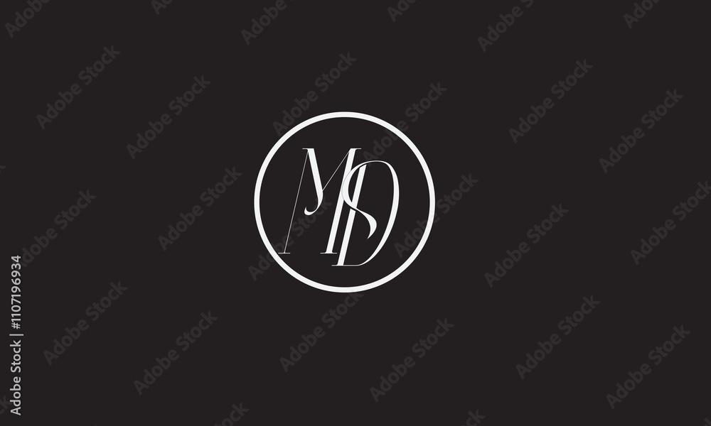 MD, DM , D , M , Abstract Letters Logo Monogram MD, DM , D , M , Abstract Letters Logo Monogram
