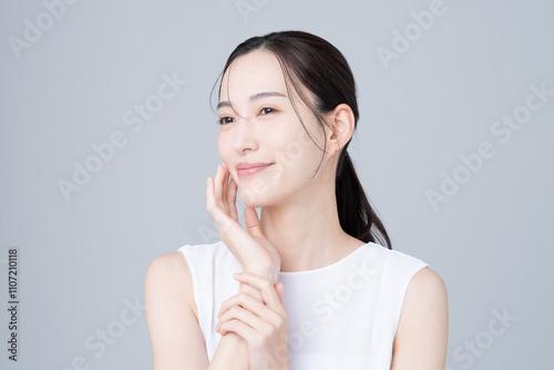 若い女性のビューティ