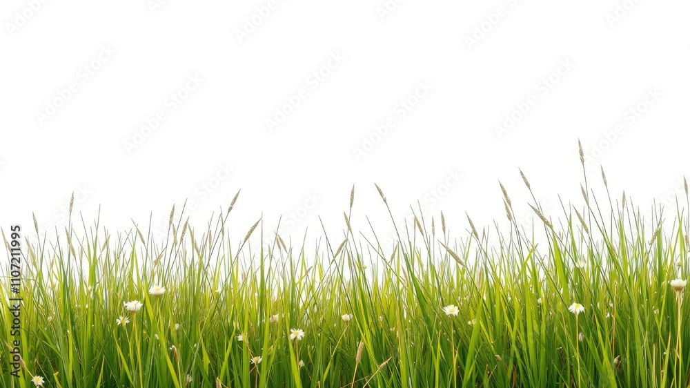 Obraz premium green grass isolated on white