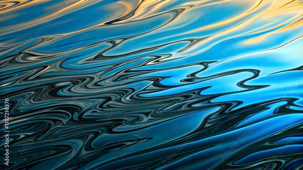 Abstract blue liquid background with wavy patterns Abstract blue liquid background with wavy patterns
