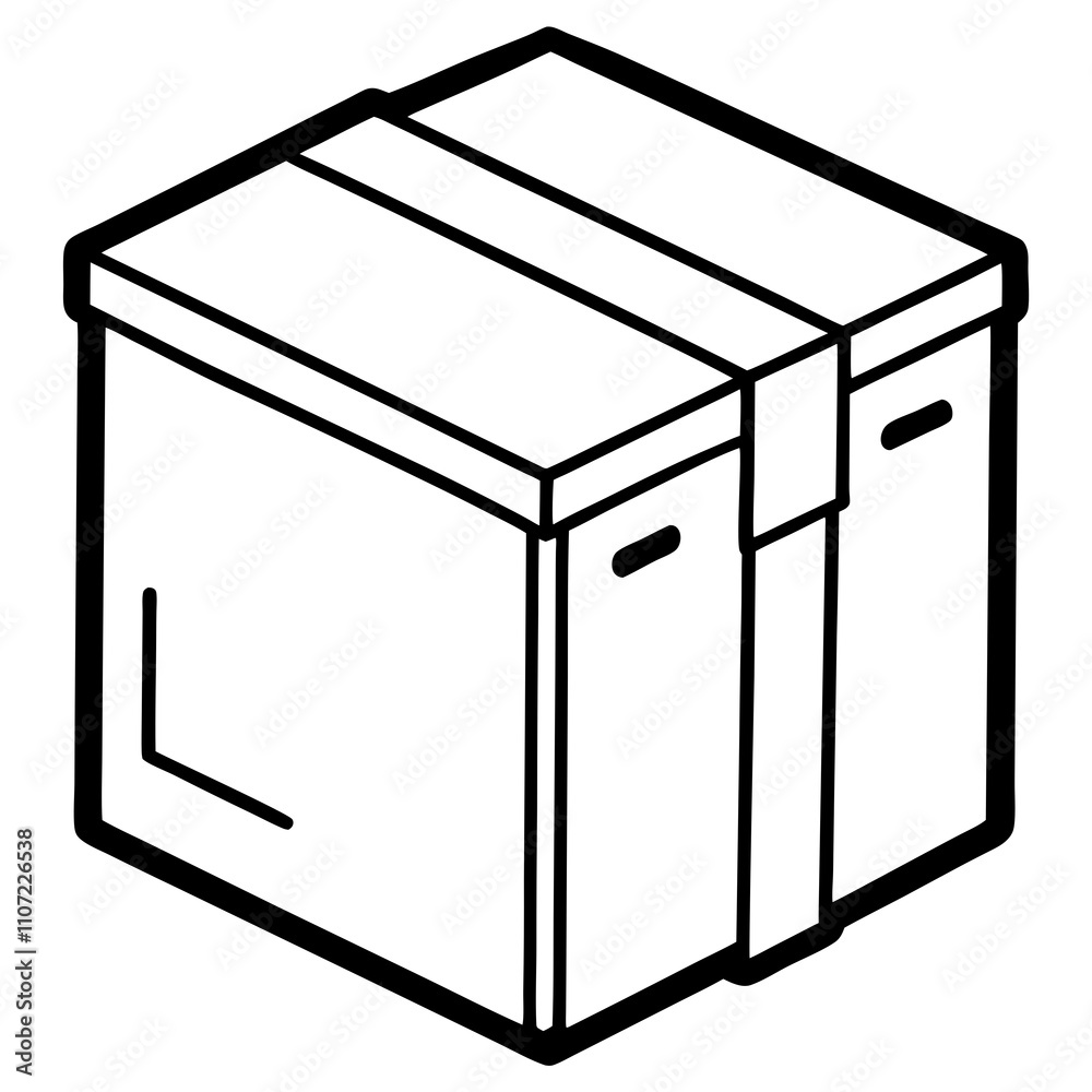 illustration of a storage cube illustration of a storage cube