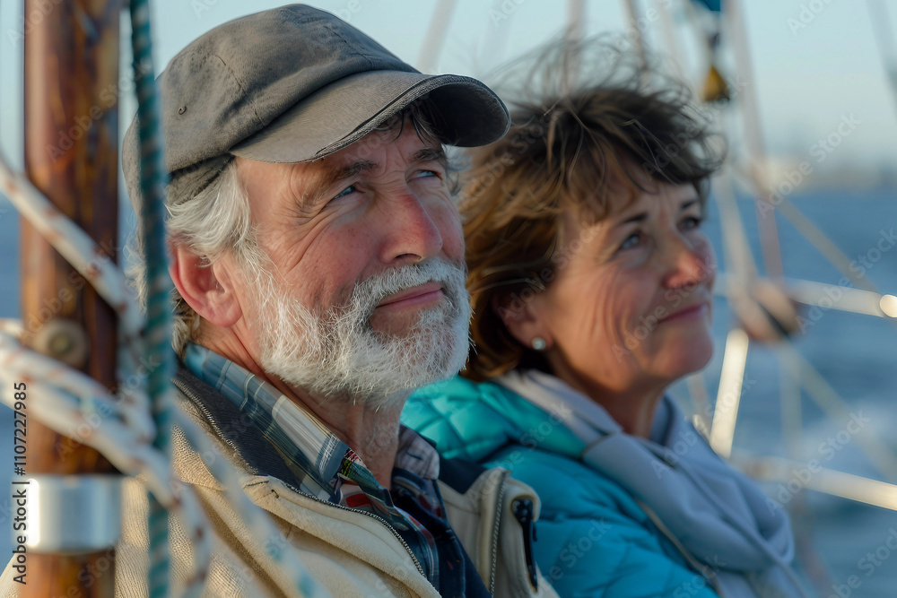 AI generated picture of happy loving bonding couple enjoying romantic honeymoon cruise AI generated picture of happy loving bonding couple enjoying romantic honeymoon cruise