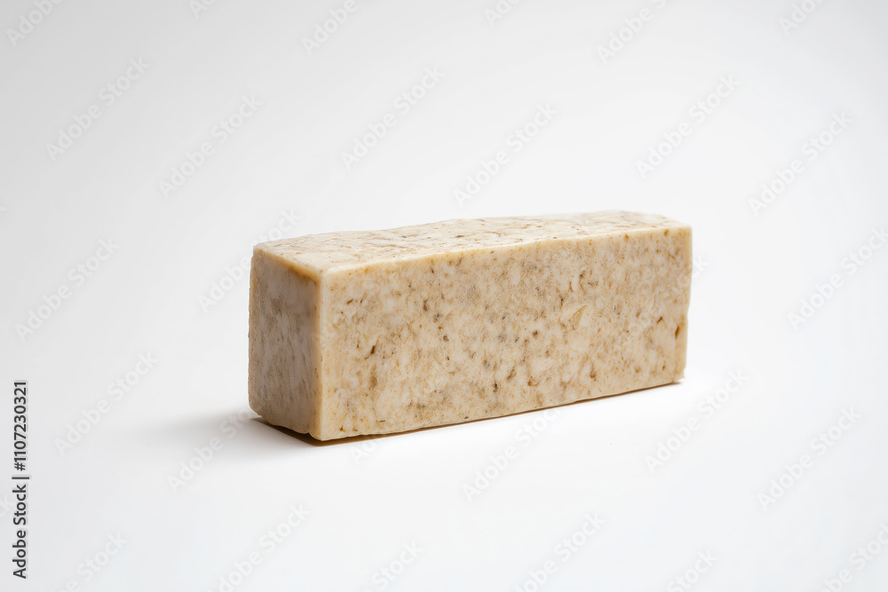 A white bar of soap with a brownish tint A white bar of soap with a brownish tint