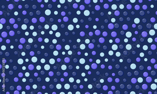 Round spotted pattern with geometric repetition. Ideal for fabric prints, poster backgrounds, and abstract wallpaper designs with trendy circles.