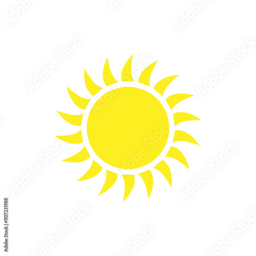 Sun vector icon. Summer illustration sign. hot symbol or logo.