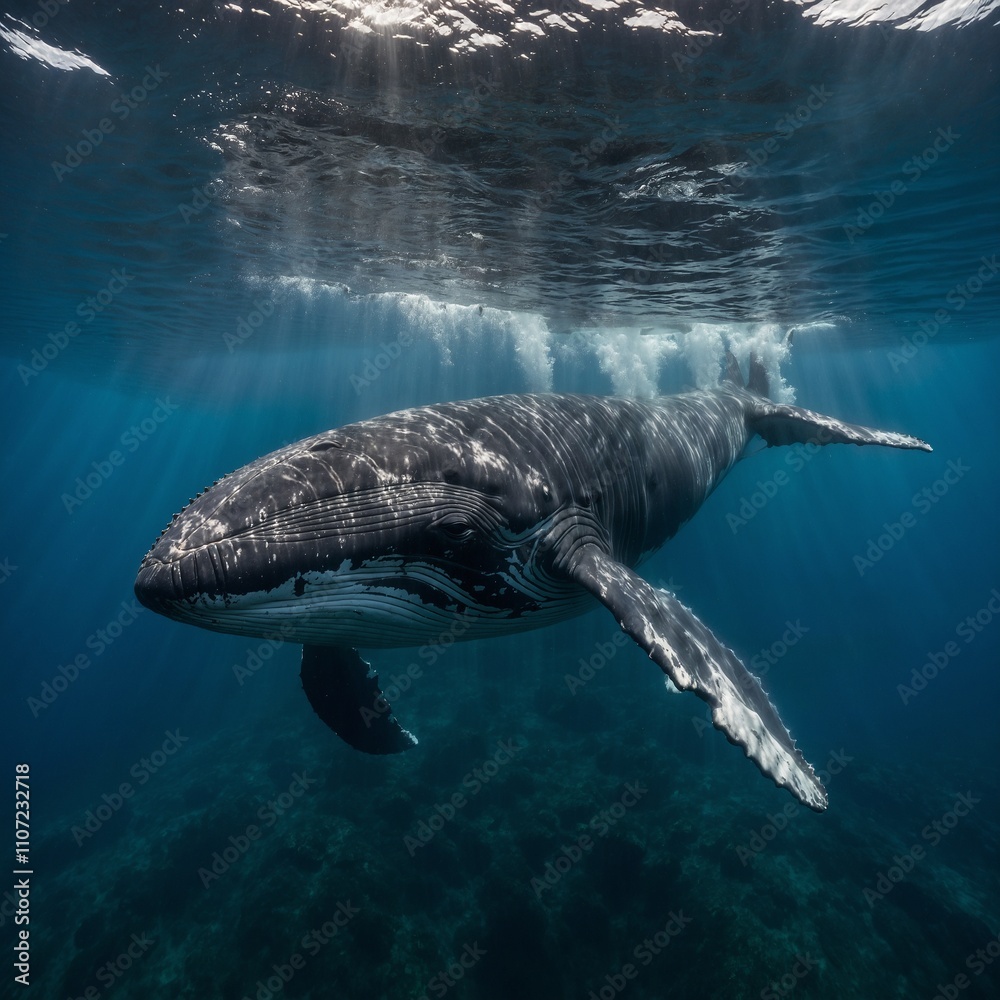 Fototapeta premium Explain how whales communicate underwater.