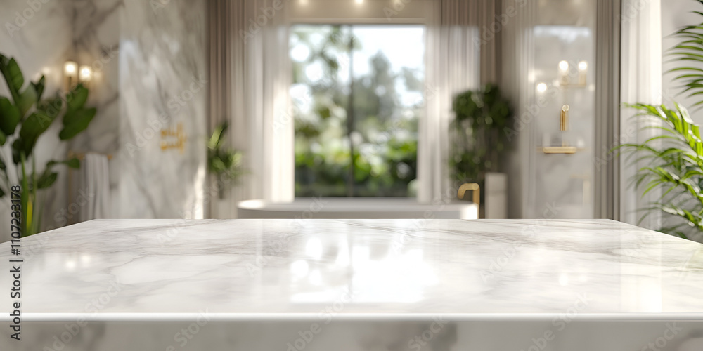 Luxurious Bathroom Interior with Freestanding Tub Luxurious Bathroom Interior with Freestanding Tub