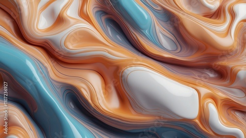 Generative AI abstract liquid texture 3d wallpaper, textured background for presentation

