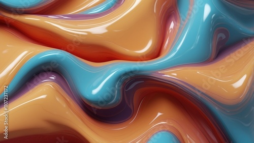 Generative AI abstract liquid texture 3d wallpaper, textured background for presentation
