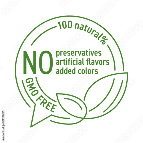 All-in-one label for organic certified food products, in thin line