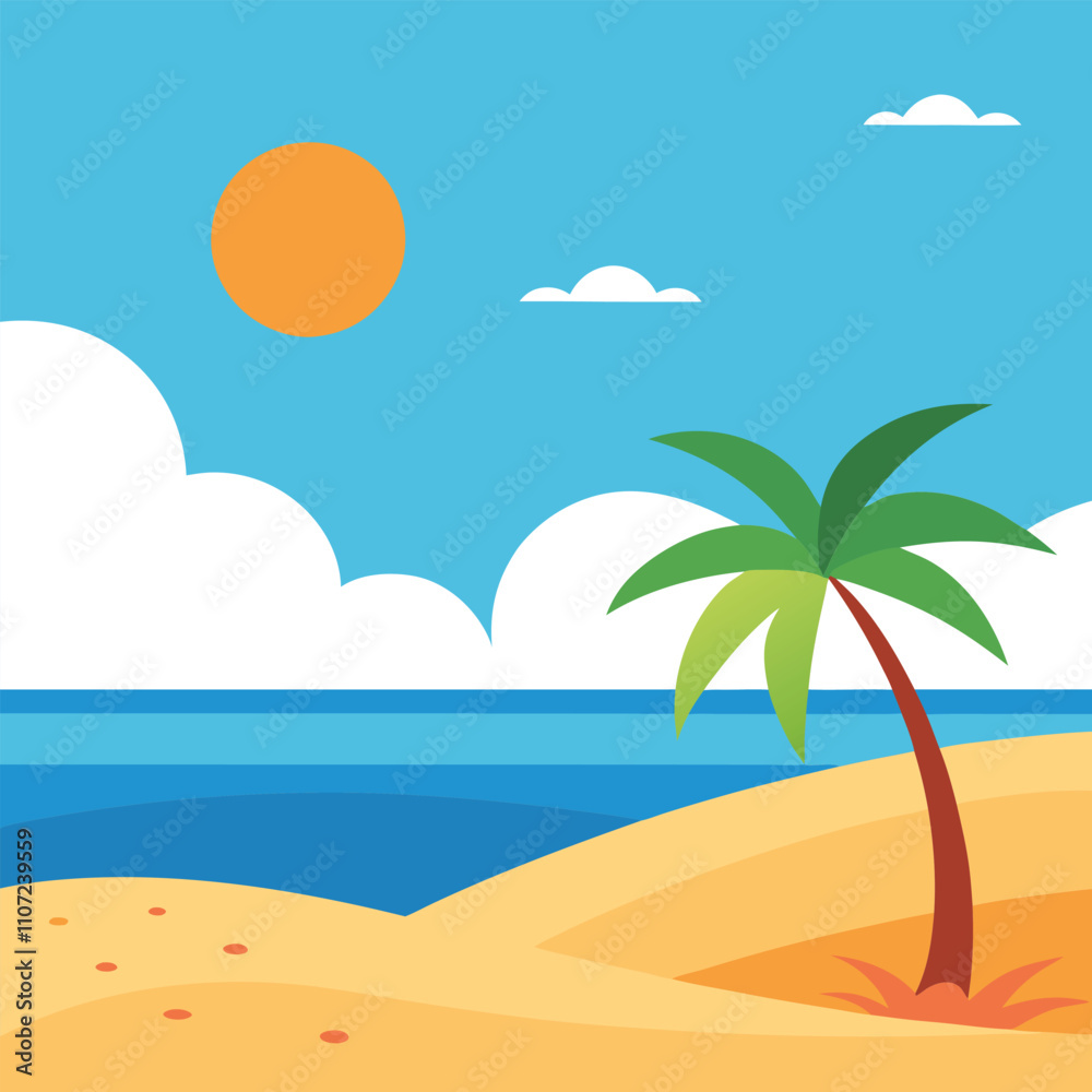 Fototapeta premium Stunning Beach Background for Digital Projects and Creative work