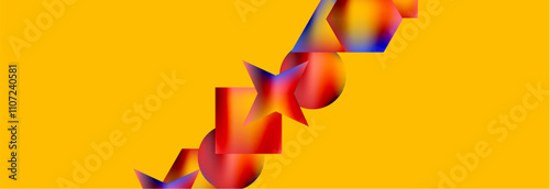 Fluid color geometric shapes abstract background. Vector Illustration For Wallpaper, Banner, Background, Card, Book Illustration, landing page