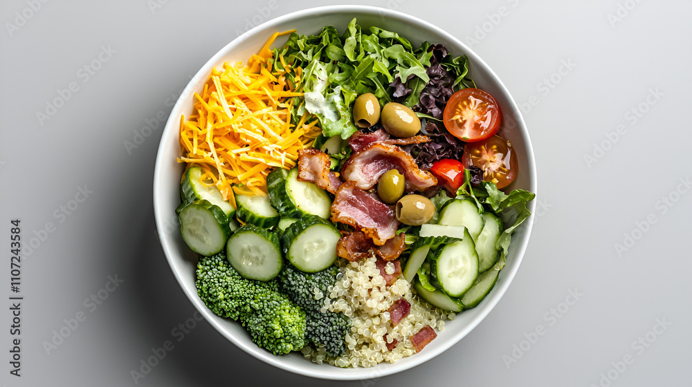 Balanced Breakfast Bowl with Fresh Greens and Bacon, healthy breakfast bowl, keto breakfast ideas, bacon and greens bowl, high-protein breakfast recipes, breakfast bowl photography, minimalist food Balanced Breakfast Bowl with Fresh Greens and Bacon, healthy breakfast bowl, keto breakfast ideas, bacon and greens bowl, high-protein breakfast recipes, breakfast bowl photography, minimalist food