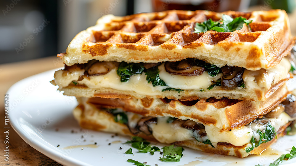 Indulge in the Delectable Mashup Wafflewich û A Unique Sandwich Where Waffles Meet Flavorful Fillings