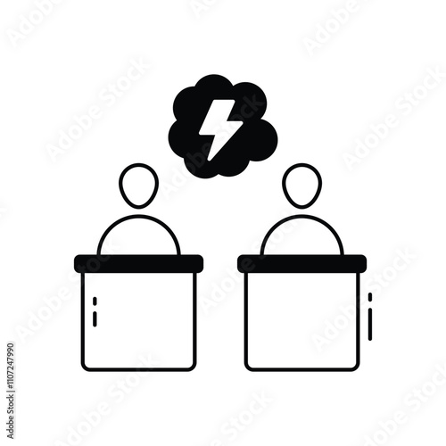 Debate vector icon