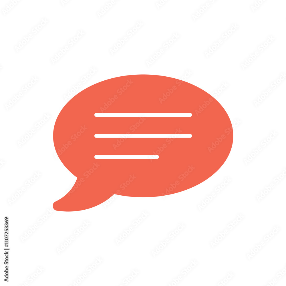Speech bubble vector icon Speech bubble vector icon