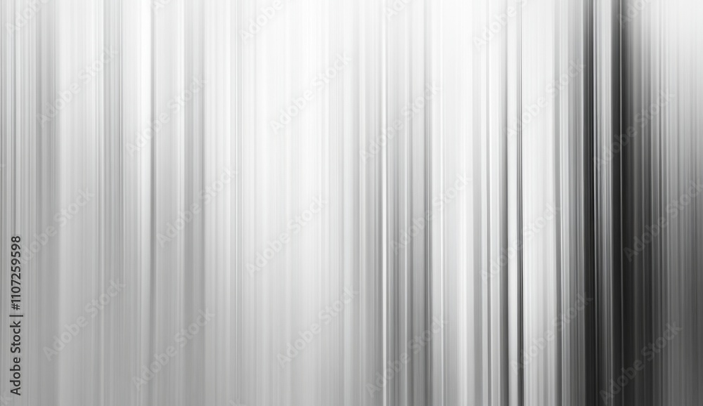 Fototapeta premium Abstract Background with Vertical White and Gray Lines. Minimalist Design with Blurred Effect.