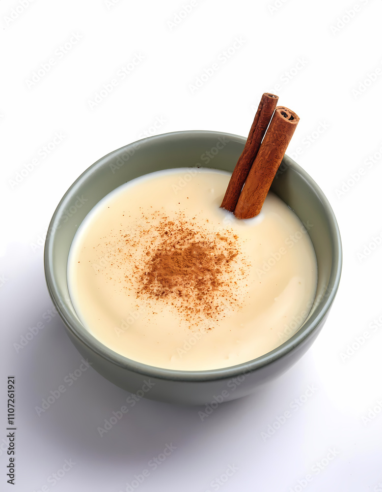 Creamy Cinnamon Dessert in Bowl Sweet Treat Custard Pudding Vanilla Spice Gourmet Creamy Cinnamon Dessert in Bowl Sweet Treat Custard Pudding Vanilla Spice Gourmet