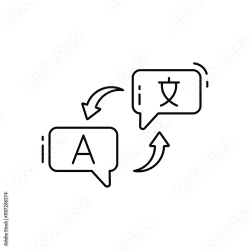 Translate vector icon