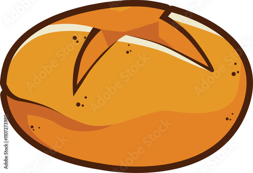 Vector : Sweet Bread Illustration Element Decoration Ornament 