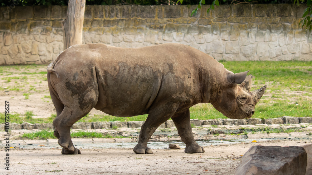 The rhinoceros is one of the largest African animals. The rhinoceros is one of the largest African animals.