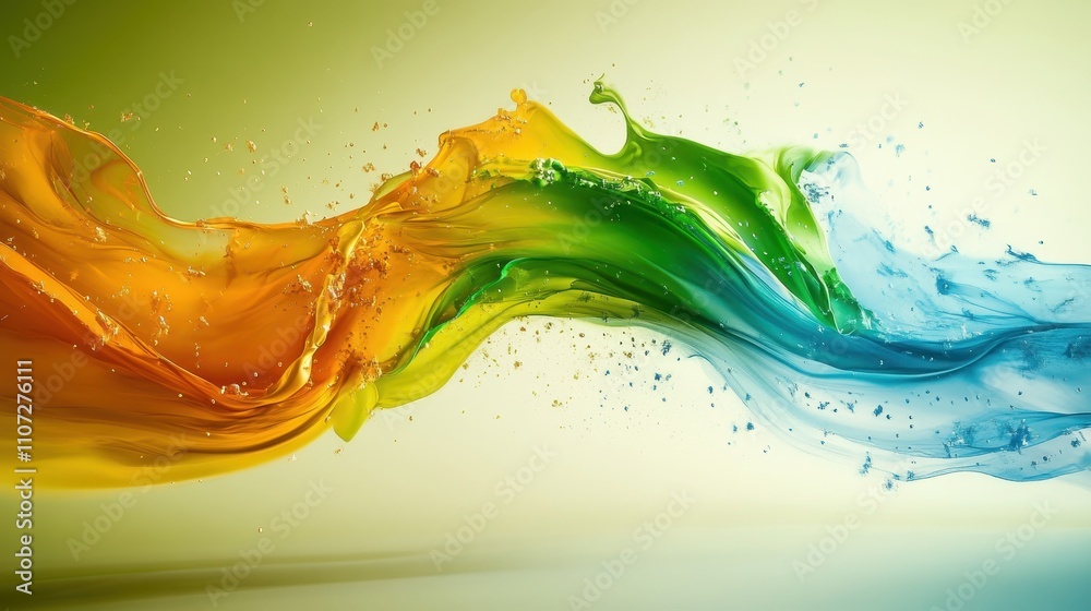 Abstract colorful liquid splash. Abstract colorful liquid splash.