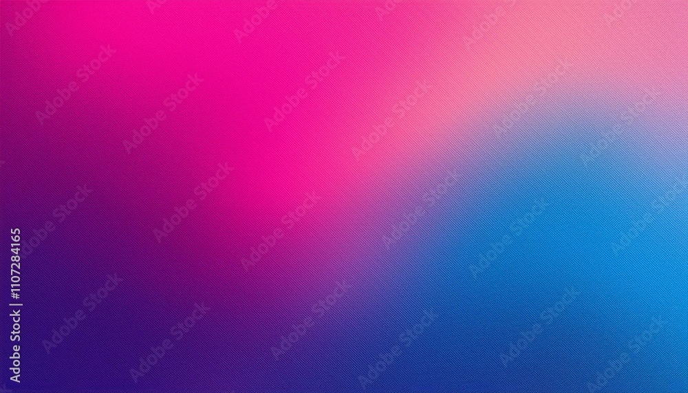 Fototapeta premium Pink magenta blue purple abstract color gradient background grainy texture effect web banner header poster design