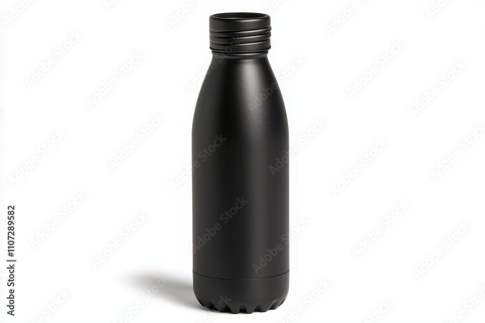 Sleek Black Stainless Steel Bottle: Perfect for Hydration on the Go and Everyday Use