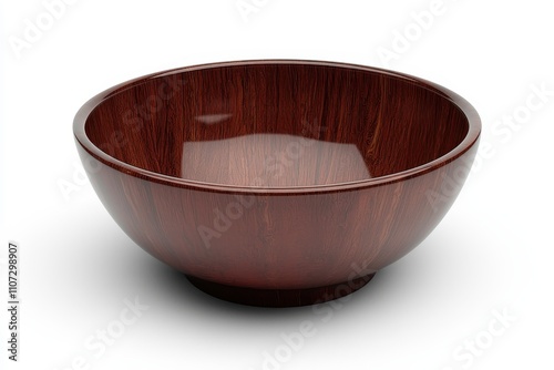 Beautifully Crafted Wooden Bowl with a Smooth Finish for Stylish Home Decoration or Serving photo