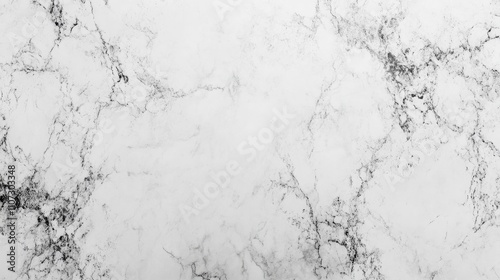 Elegant white marble texture with intricate gray veining.