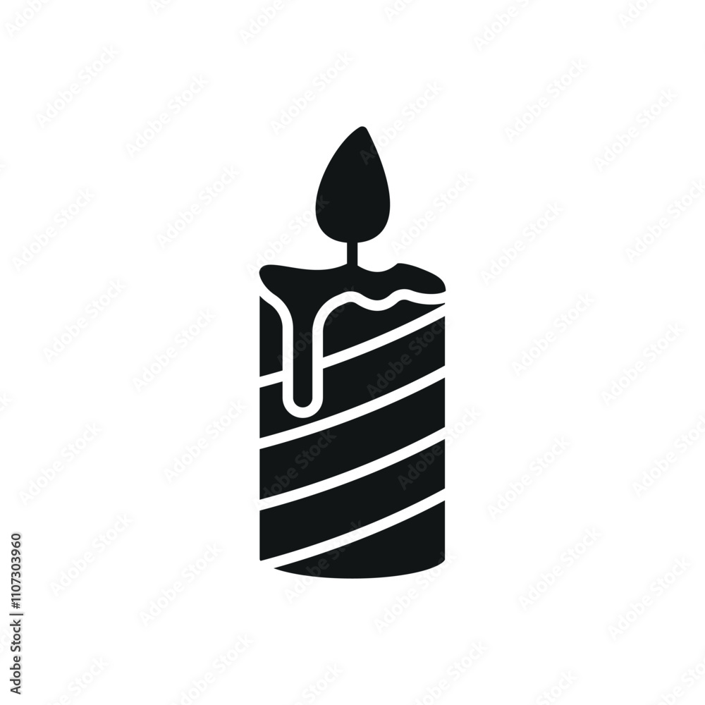 Christmas candle icon, a vibrant and detailed graphic, perfect for capturing the spirit of Christmas in your digital or print designs Christmas candle icon, a vibrant and detailed graphic, perfect for capturing the spirit of Christmas in your digital or print designs